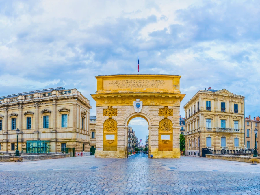 Arc de Triomphe in Montpellier, France