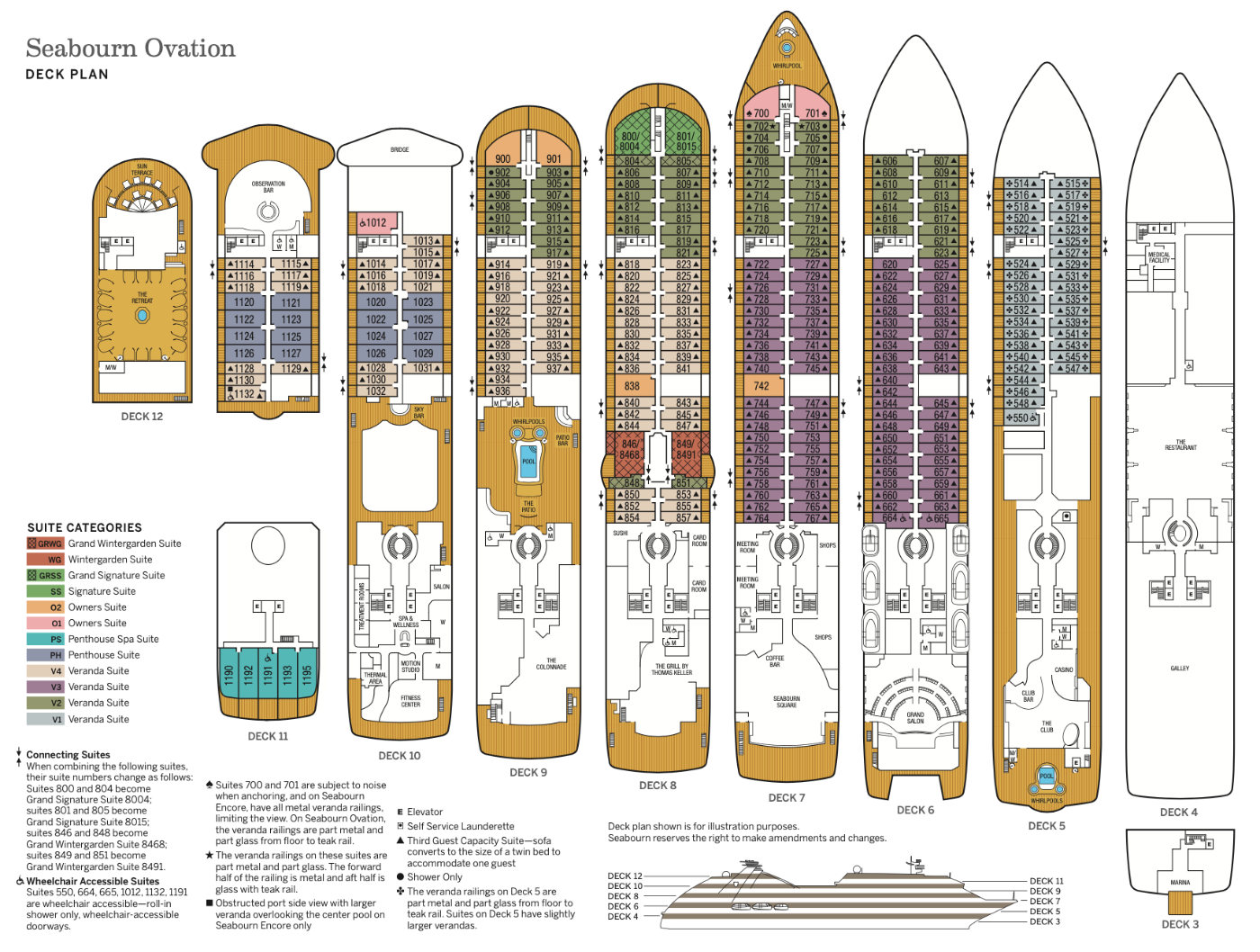 Ovation Deck Plan