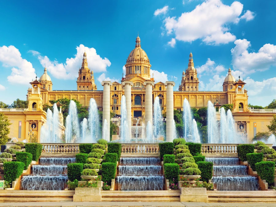 National Museum in Barcelona,Placa De Espanya,Spain