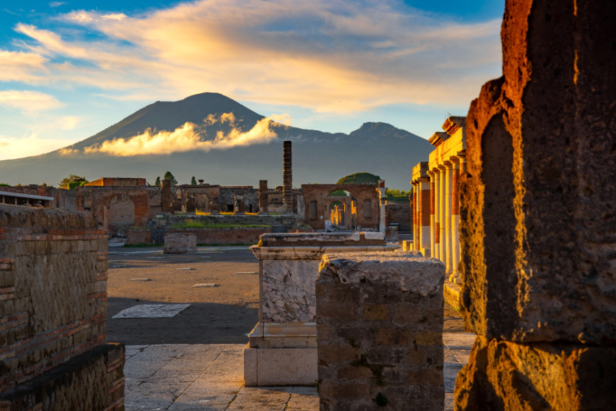 Mt. Vesuvius and Pompeii